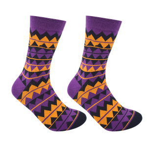 Calcetines de vestir informales de algodón peinado Jacquard con logotipo personalizado para hombre - Product Image 4