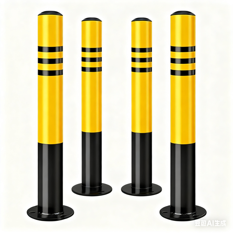 Traffic Safety Reflective Warning Post Galvanized