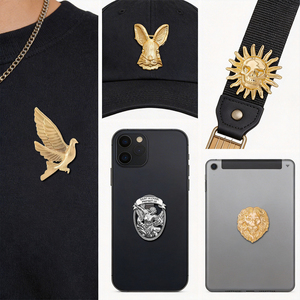 Pins de Solapa Metálicos 3D Personalizados, Insignias Esculpidas en Alto Relieve, Placas de Aleación Estereoscópicas de Primera Calidad, Fábrica Autorizada de Grandes Marcas - Product Image 5