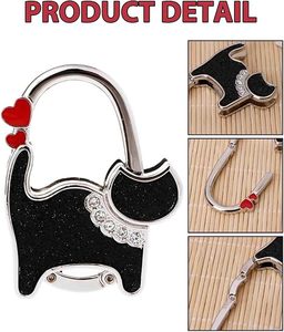 Gancho Plegable para Bolso con Diseño <span class=keywords><strong>de</strong></span> Mariposa, Soporte Metálico Portátil para Colgar <span class=keywords><strong>en</strong></span> Mesa, MOQ Bajo, Envío Rápido RTS - Product Image 3