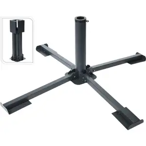 Stok şemsiye taban şemsiye veranda bahçe Metal sürdürülebilir malzeme 19-32mm kutup kullanımı için tutucu çapraz çerçeve standı