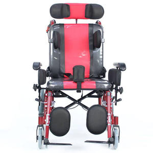 Sillas de ruedas baratas ajustables plegables ligeras portátiles de China para fabricantes de sillas de ruedas de niños con parálisis cerebral - Product Image 3