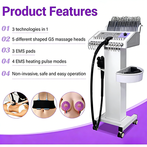Mesin Pijat Getar G5 Laris Manis, Alat Pelangsing Tubuh 5 Kepala Portabel, Perangkat Penghilang Lemak dan Selulit untuk Penggunaan Salon dan Rumah - Product Image 3