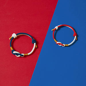 สร้อยข้อมือประดับเพชรรูปโทเค็นสำหรับวันวาเลนไทน์เชือกมิลานสำหรับคู่รักนำโชค - Product Image 6