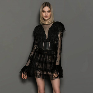 Verified Supplier Long Sleeve Latex Dress XL Size, Black Color, Party Ready  | Alibaba.com