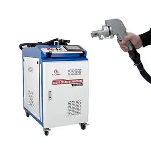 Máquina de limpeza a laser 100w para revestimento, pintura e limpeza à laser, equipamento de limpeza de ferrugem do metal