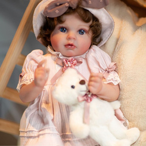Hot Selling Soft Vinyl Reborn Baby <strong>Doll</strong> Educational Toy Artistic Design Fashion Toddler Gifts Set with Plush Toys - Product Image 1