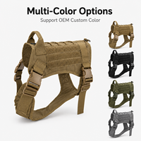Ensemble Harnais, Collier et Laisse Tactique 3-en-1 pour Chien – Gilet Anti-Traction Robuste avec Poignée MOLLE – Vente en Gros OEM ODM