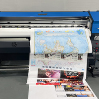Imprimante Grand Format Numérique à Éco-Solvant EJET 1.8m (6ft) avec Tête d'Impression DX5/XP600/i3200 et Fonction de Découpe