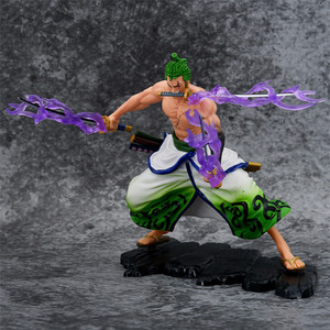 หุ่นแอ็กชันฟิกเกอร์ตัวการ์ตูนอะนิเมะจากประเทศ wano Roronoa Zoro haki Battle Ver ของเล่นมีริบบิ้นพลังงาน - Product Image 3