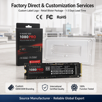 SSD interne M.2 NVMe 2280 PCIe 3.0 3D TLC NAND 128 Go 256 Go 512 Go 1 To pour ordinateur portable et de bureau
