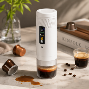 2026 New <b>Portable</b> Electric Travel Espresso Machine Self Heating 3 in 1 Mini <b>Coffee</b> Brew <b>Maker</b> 20 Bar Custom Logo/Packaging - Product Image 1