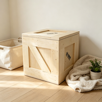 Boîte en bois de pin et balsa avec couvercle coulissant, personnalisable, gravure laser, réutilisable, Feng Shui
