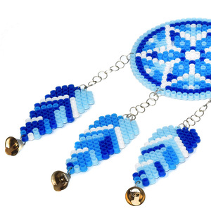 เครื่องประดับตกแต่งบ้านแบบ DIY รูปกระดิ่งลม ทำจากลูกปัดฮามะขนาด 5 มม. - Product Image 5