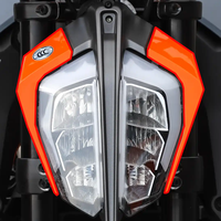 Kit de carénage en fibre de carbone 3K 100% sèche pour moto, comprenant un abat-jour, un phare avant et des panneaux latéraux, pour KTM 390 2017-2023