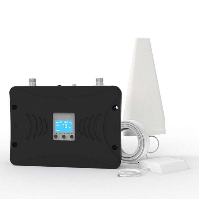 Greetwin 70dB Pico 4G 5G Dual Band Signal Booster with 500sqm Coverage 2110-2170/3300-3600MHz Frequency 23dBm Output Power