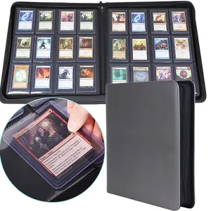 Carpeta de tarjetas de álbum de tarjetas de PU de 336 bolsillos MTG Game Collection almacenamiento grande personalizado 12 Pocket Toploader Trading Card Binder