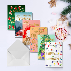 Tùy Chỉnh In Ấn Giáng Sinh Thẻ Kỳ Nghỉ Bộ Mùa Đông Rừng Động Vật Giáng Sinh Thiệp Chúc Mừng Thẻ - Product Image 3