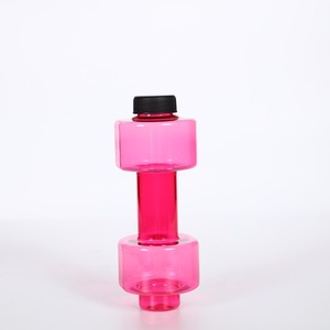 Fitness Eco-friendly Hydration Gym School Dumbbell <b>Plastic</b> Water Dumbbell Water Bottle Travel Bottle - Product Image 1