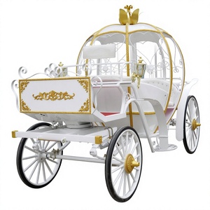 Carruaje de Lujo Eléctrico Estilo Cenicienta, Carroza Real de Metal y Hierro para Bodas y Turismo - Product Image 5