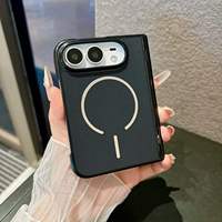 Coque de téléphone pliable magnétique antichoc à motif technologique pour iPhone, personnalisable en usine, vente en gros