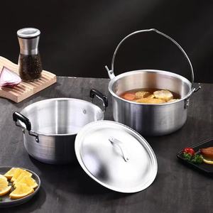 Оптовая продажа, Филиппины, на заказ, антипригарные портативные аксессуары для кемпинга, посуда большой емкости, алюминиевый кухонный горшок - Product Image 1