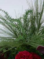 J&M Dunkelrote Tropische Seidenblumen-Set Gloriosa Anthurium Hochzeitsbogen Hintergrund Party-Verleih Schaufenster-Dekoration Großhandel Handgefertigt