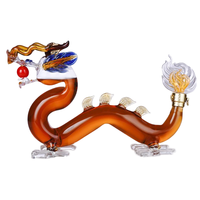 Bouteille de whisky en verre avec motif Animal, bouteille de liqueur personnalisée en forme de Dragon de 900ml