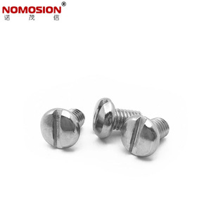 Tornillo de máquina NOMOSION de acero con cabeza redonda y ranurada M3.5x6 cromado para maquinaria - Product Image 2