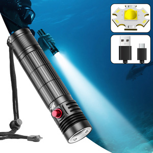 ไฟฉายดำน้ำ XHP50 2000mAh แบบชาร์จไฟได้ LED พร้อมสวิตช์แม่เหล็กสำหรับใช้งานใต้น้ำ - Product Image 4