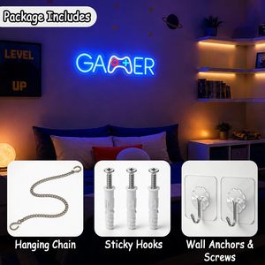 Gamer Letreros Neon LED dimmable USB powered ambient <b>light</b> store <b>window</b> decoration <b>light</b> street indicator <b>light</b> landscape <b>light</b> - Product Image 2