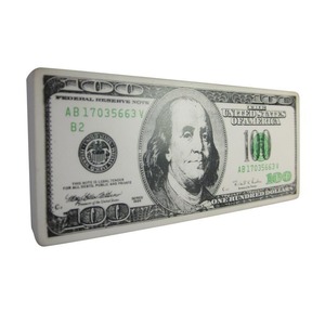 Personnalisé PU Mousse Anti-Stress Argent US Dollar Cent Billet Promotionnel Balle Anti-Stress 100 Dollar Billet De Banque En Espèces Balle Anti-Stress - Product Image 1