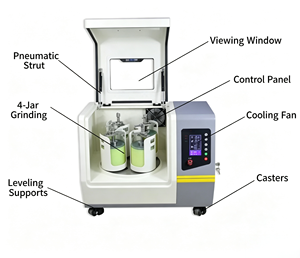 <span class=keywords><strong>ZQM</strong></span> Planetenkugelmühle für Nanorelevante Ultrafeine Mahlung mit Hoher Genauigkeit zur Laborprobenvorbereitung - Product Image 2