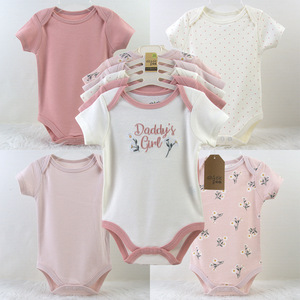 Lot de 5 Combinaisons à Manches Courtes pour Bébé, en Coton Doux, Combinaison d'été pour Nouveau-né, Garçons et Filles - Product Image 3
