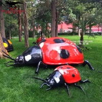 Modèle d'insectes animatroniques grandeur nature décoration d'insectes simulés pour la décoration de parc