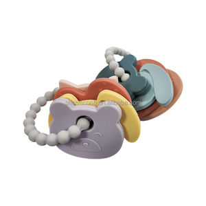 <span class=keywords><strong>Mordedor</strong></span> de Silicona <span class=keywords><strong>Natural</strong></span> para Bebés, Juego de Mordedores de Grado Alimenticio, Juguete Suave con Forma de Cielo y Oso, Características Sensoriales, Diseños Personalizados - Product Image 4