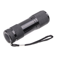 Linterna LED UV de 395nm, Mini Linterna LED, Detector de Dinero Falso, Regalo Promocional, Mini Linterna de Luz Blanca de 9 LED