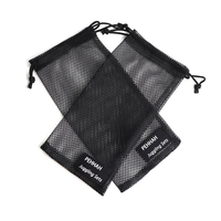 Pochette zippée en maille grande capacité personnalisée, sac de rangement pour gants de moto en polyester de qualité supérieure pour accessoires de sport