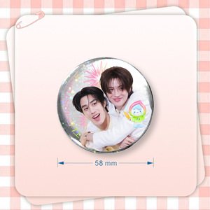 Pins de insignia de 5.8CM de PondPhuwin PerthSanta AouBoom DewTee JuniorMark EmiBonnie GMMTV <span class=keywords><strong>CP</strong></span>, Broche KengNamping TeeteePor, Decoración para Bolsos, Regalo - Product Image 4