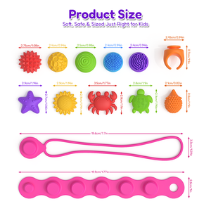 Set de Juguetes Sensoriales Portátiles: Anillos, Collares y Pulseras con Múltiples Opciones de Juego Educativas Unisex para Edades de 5 a 14 Años, de Silicona Antiestrés - Product Image 4