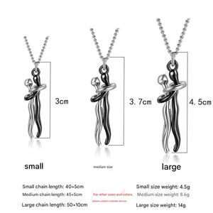 Collana Daisy Youfs Silver Hug per Coppie, Collana Abbraccio, Gioielli Anniversario per Lui e Lei, Regalo di San Valentino per Innamorati - Product Image 4