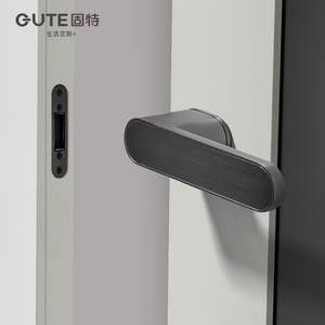 Serrure de porte en cuivre écologique Gute, style simple, poignée intérieure pour chambre, installation minimaliste, réparation, serrure magnétique silencieuse - Product Image 3