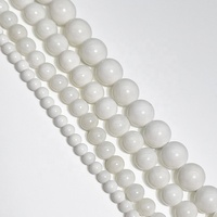 Perles rondes en gros pour la fabrication de bijoux, bracelets, perles en coquille de Tridacna blanches naturelles, perles de pierres précieuses en vrac