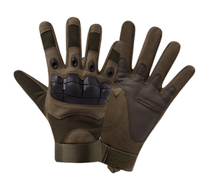 Guantes Tácticos Deportivos HBTG01 Color Caqui, con Pantalla Táctil, Nudillos Reforzados de Goma, Dedos Completos, Transpirables y Suaves al Tacto - Product Image 3