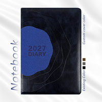 Leeres Leder-Notizbuch A5 Hardcover-Notizbuch mit Fadenbindung Individuell Geprägtes Logo Planer 2027 Tagebuch Geschäftliches Firmengeschenk