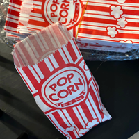 Sacs en papier kraft avec logo personnalisé pour pop-corn au détail dans les supermarchés Vente en gros