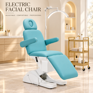 Fauteuil électrique pour soins du visage, lit d'esthétique inclinable réglable, <span class=keywords><strong>table</strong></span> de massage pour spa, salon de beauté, équipement pour tatouage et extensions de cils - Product Image 1