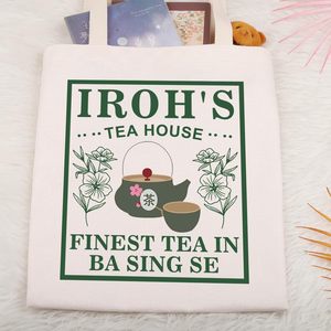 Sac fourre-tout Gzrlyf Uncle <span class=keywords><strong>Iroh</strong></span> Tea, sac de shopping à thème Jasminee Dragon, cadeau pour les fans de films d'animation - Product Image 2