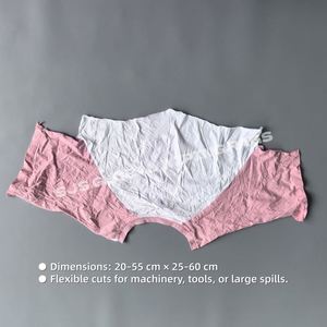 Chiffons d'atelier écologiques en coton coloré 100% coton pour le nettoyage marin et l'usage industriel général - Product Image 3