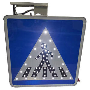 Señal de tráfico cuadrada <span class=keywords><strong>solar</strong></span> LED de alta visibilidad personalizable de color y patrón - Product Image 3